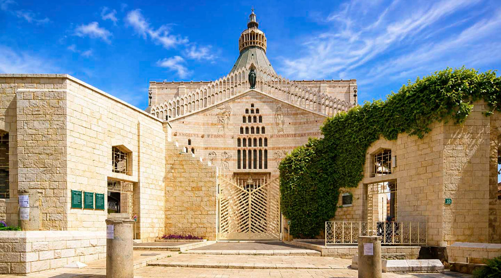 Basilica of the Annunciation in Nazareth, built over the traditional site of the Angel Gabriel's message to Mar