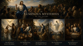 Oil painting of Five Luminous Mysteries