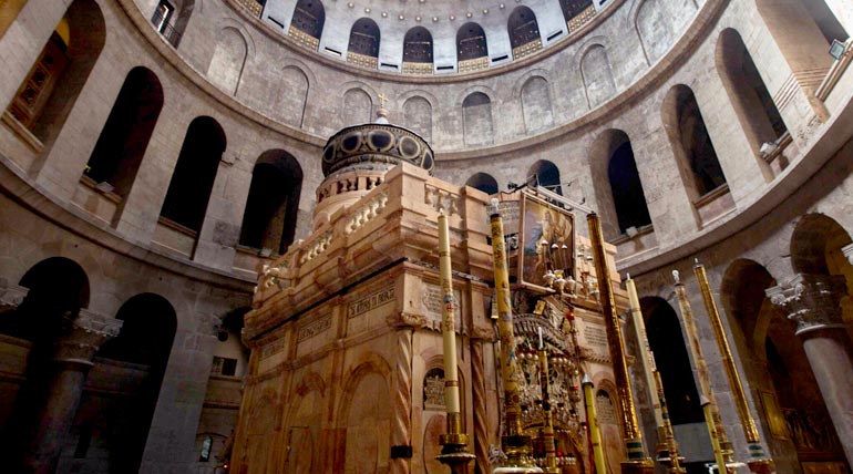 The Aedicule - The Empty Tomb of Jesus in Jerusalem