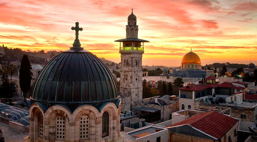 Sunset from the Jerusalem Old City rooftop