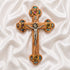 Budded Crucifix with Star of Bethlehem on a white amooth cloth