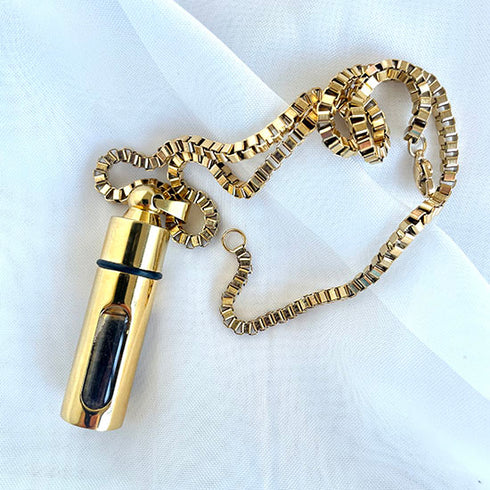 Jerusalem Holy Soil Golden Pendant from the Holy Land