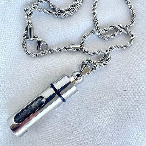 Silver Pendant with Holy Soil from Jerusalem