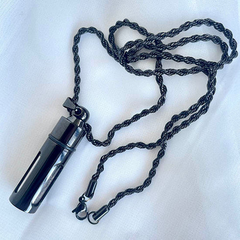 Jerusalem Holy Soil Black Pendant from the Holy Land