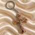 Bethlehem Olive Wood Crucifix Keychain