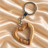 Hand-Carved Bethlehem Olive Wood Heart Keychain