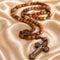 Bethlehem Olive Wood Rosary with Carved Jerusalem Cross