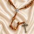 Bethlehem Olive Wood Rosary with Infant of Prague Medals
