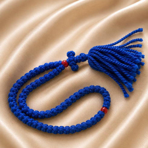 Blue Komboskini – 100-Knot Greek Prayer Rope
