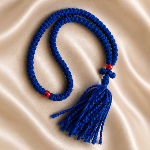 Blue Komboskini – 100-Knot Greek Prayer Rope