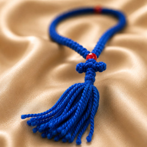 Blue Komboskini – 100-Knot Greek Prayer Rope