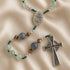Green Aventurine Irish Rosary with Celtic Cross