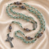 Green Aventurine Irish Rosary with Celtic Cross