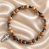 Christian Cross Bracelet with Olive Wood & Hematite