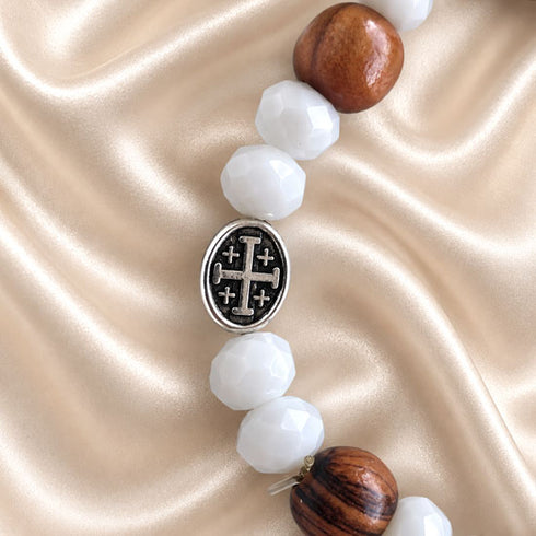 First Communion Bracelet with Virgin Mary