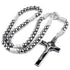 Silver Iron Bead St. Benedict Paracord Rosary