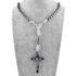 Silver Iron Bead St. Benedict Paracord Rosary