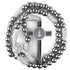 Silver Iron Bead St. Benedict Paracord Rosary