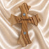 Holy Land Olive Wood Crucifix Magnet with Four Holy Elements