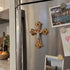 Holy Land Olive Wood Crucifix Magnet with Four Holy Elements