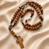 Seven Sorrows Rosary with Holy Soil & Olive Wood Cross
