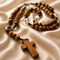Seven Sorrows Rosary with Holy Soil & Olive Wood Cross