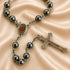 Black Hematite Rosary with Holy Soil from Jerusalem