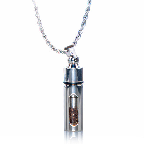 Silver Pendant with Holy Soil from Jerusalem