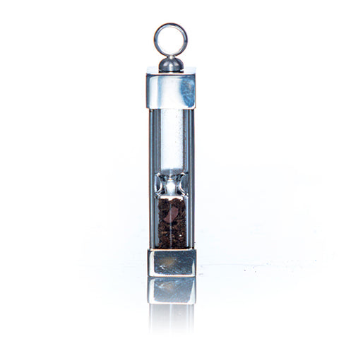 Holy Soil from Jerusalem - Square Pendant with Necklace