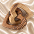 Interlocking Olive Wood Hearts – United Hearts of Jesus & Mary