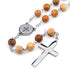 Shield of the Saint - St.Benedict Rosary with Picture Jasper Beads