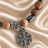 Jerusalem Cross Bracelet with Olive Wood & Hematite