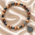 Jerusalem Cross Bracelet with Olive Wood & Hematite
