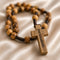 Small Handmade Olive Wood Rosary from the Holy Land
