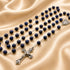 Lapis Lazuli Rosary with Miraculous Medal Centrepiece