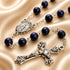 Lapis Lazuli Rosary with Miraculous Medal Centrepiece