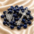 Lapis Lazuli Rosary with Miraculous Medal Centrepiece