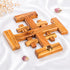 Large wooden Crusaders Cross on white cloth