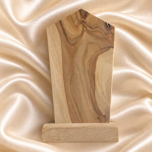 Madonna of the Streets Olive Wood Plaque from Bethlehem