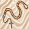 Olive Wood Rosary with St. Benedict Medal Beads