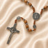 Olive Wood Rosary with St. Benedict Medal Beads