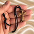Olive Wood Byzantine Cross Necklace from the Holy Land