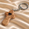 Olive Wood Comfort Cross Keychain with Heart