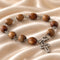 Olive Wood Decade Rosary Bracelet from the Holy Land