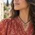 Olive Wood Tau Cross Necklace with Doves & Olive Branch