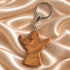 Handcrafted Olive Wood Guardian Angel Keychain from Bethlehem