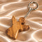 Handcrafted Olive Wood Guardian Angel Keychain from Bethlehem