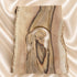 Bethlehem Olive Wood Guardian Angel Plaque in Natural Bark