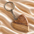 Handmade Olive Wood Heart Keyholder from the Holy Land
