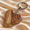 Handmade Olive Wood Heart Keyholder from the Holy Land